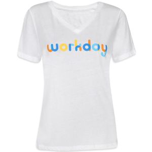 Ladies Workday Colorblast T-shirt White