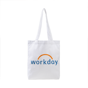 Organic cotton white tote bag